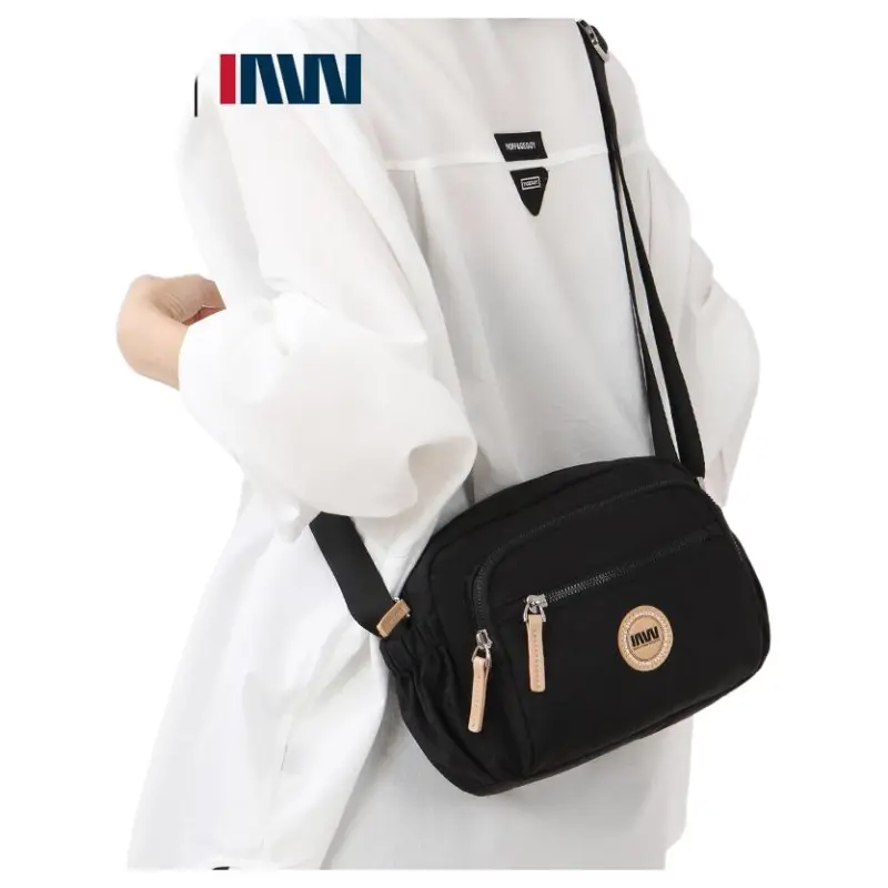 SEPTWOLVES Fabric Crossbody Bag, Shoulder Bag Trumpets Women's Black-2