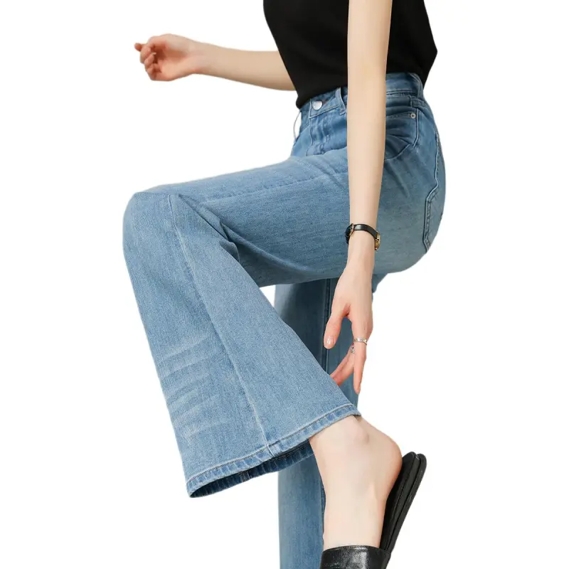 Weixi Jeans Women's Water Wave Blue-1