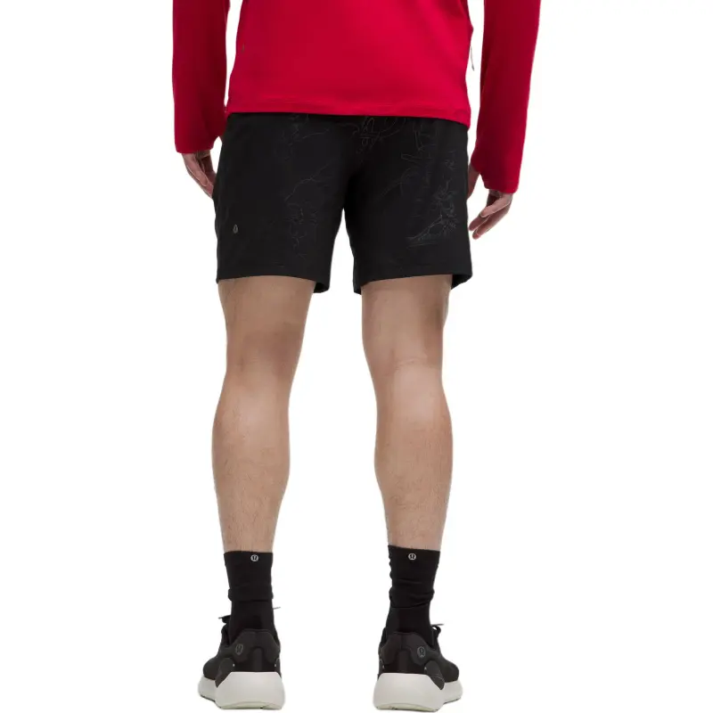 Lululemon Pace Breaker FW24 Sports Shorts 7' Men's Snake Year Relief Black-1