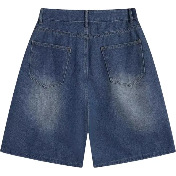 TONYBEAR Denim Shorts Men Black-1