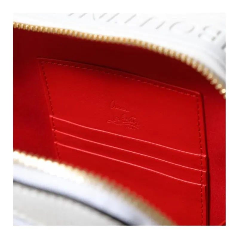 CL Leather Sling Bag Men's White-4