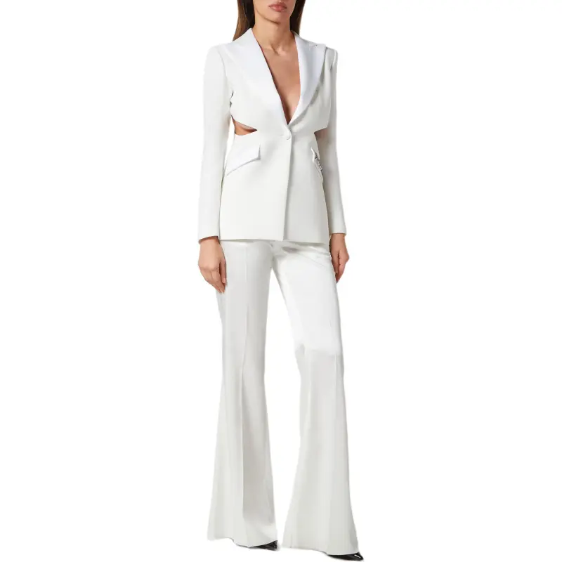 PHILIPP PLEIN Cut out Satin Blazer-1