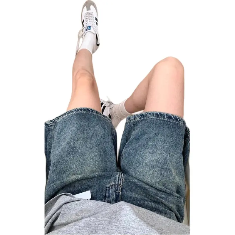 Honey Denim Shorts Women's Vintage Blue-2