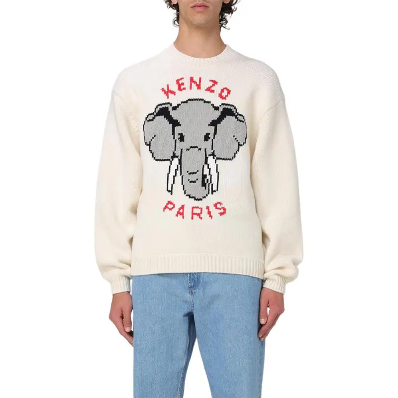 KENZO Sweaters Men Beige-2