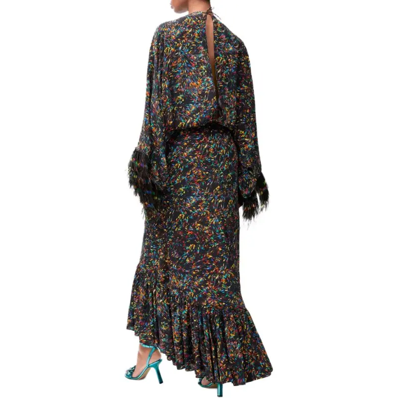 LOEWE SS25 Long Sleeved Dress Women's Multicolor-2