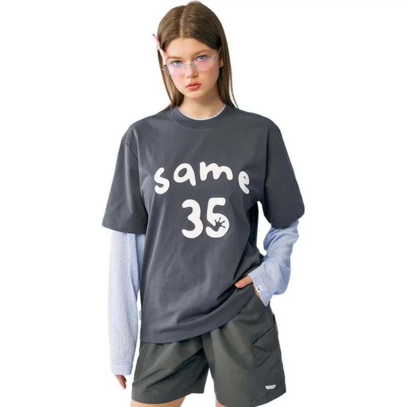 MYSAMESAME T Shirts Unisex Dark Gray In Stock-1