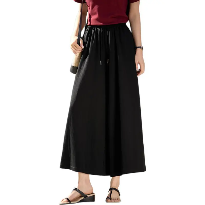 Mo Han Yi Mei Casual Pants Women's Black-3