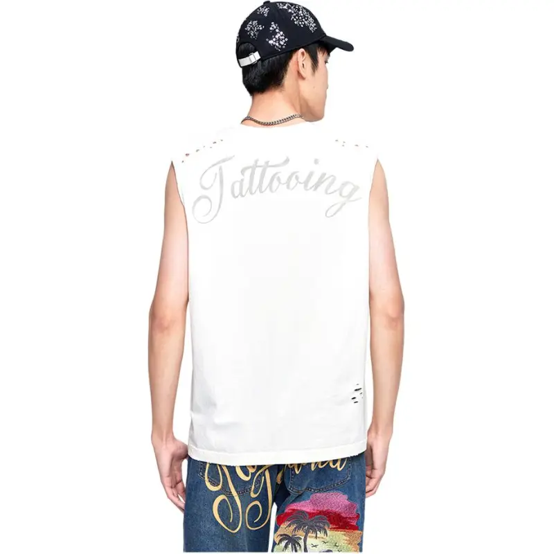 Ed Hardy Tank Tops Men Ivory White-3