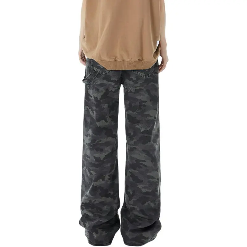 HCHUICHENG Jeans Unisex Camouflage-1
