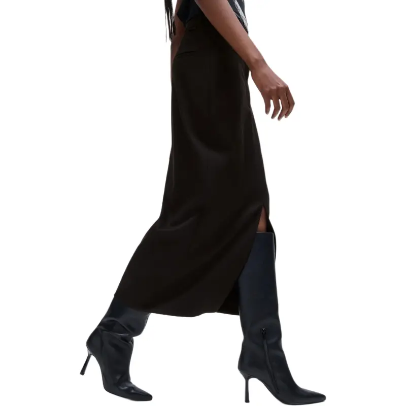 HUGO BOSS Casual Long Skirt Women's Black-4
