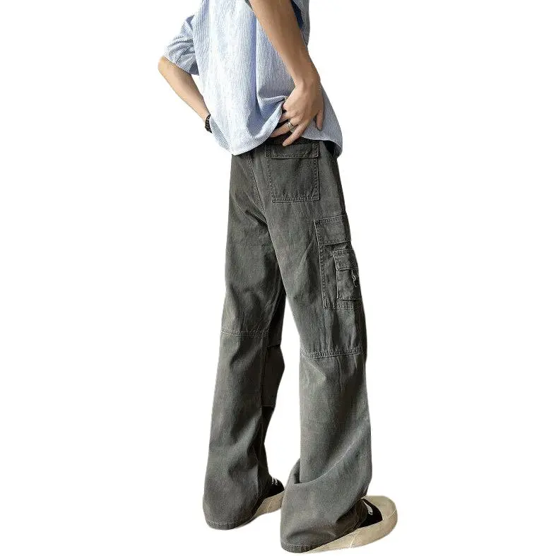 CORNILOT Casual Pants Unisex Gray-1