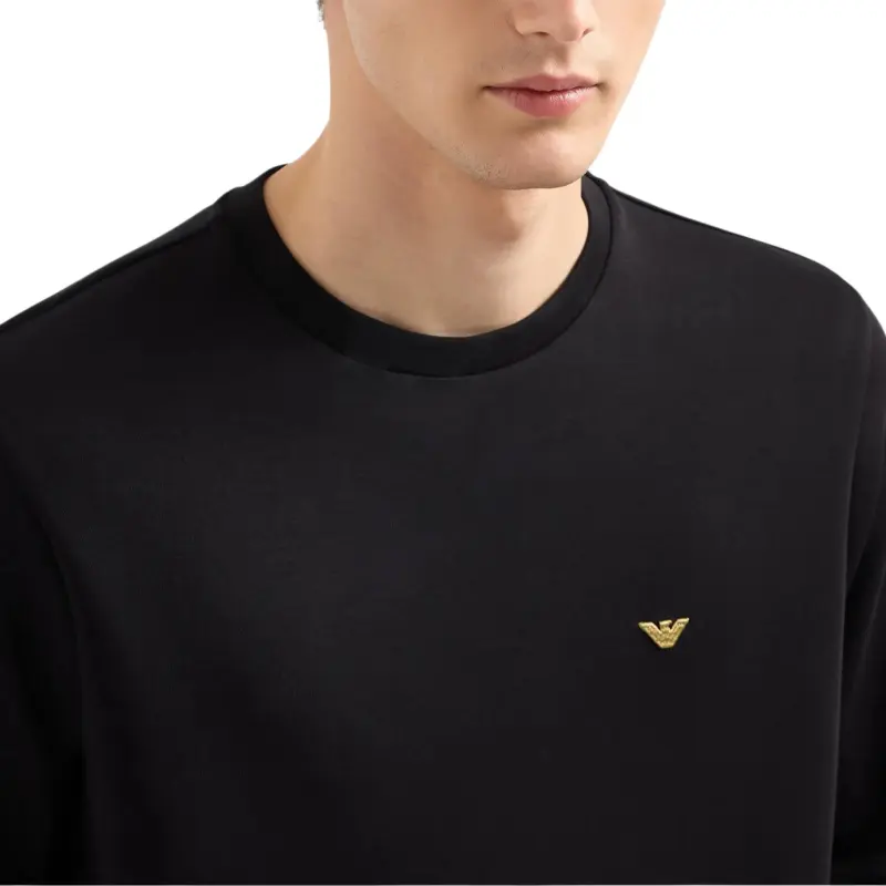EMPORIO ARMANI Asv Double jersey Sweatshirt With Chinese New Year Embroidery-4
