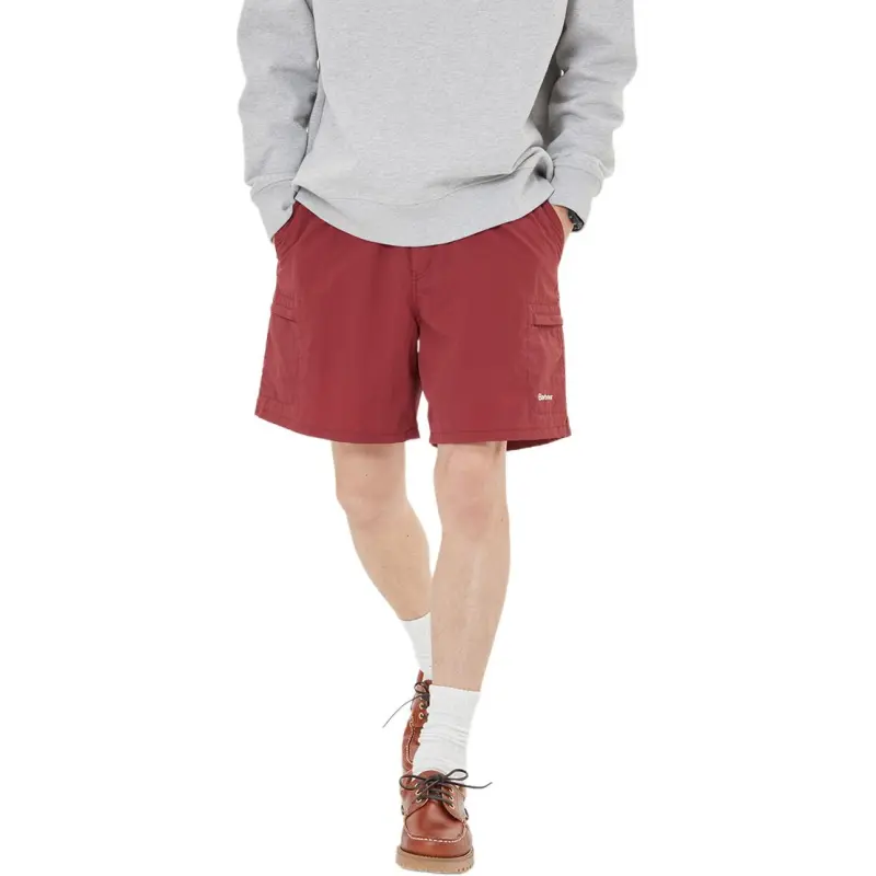 BARBOUR Casual Shorts Men's Burgundy-3