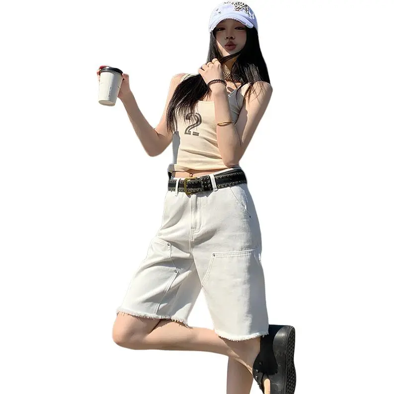 Kazakhstan Denim Shorts Women's Ecru-3