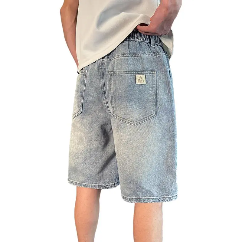 YOFVV Denim Shorts Unisex Light Blue-2