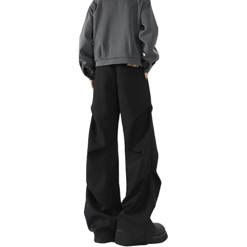 TESTUNG Casual Pants Unisex Black-1