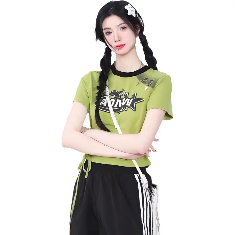 KYKW Set in Sleeve T Shirt Women's-5
