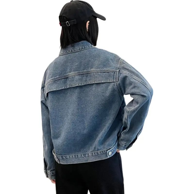 Tonlion Denim Jacket Women's Light Blue-2