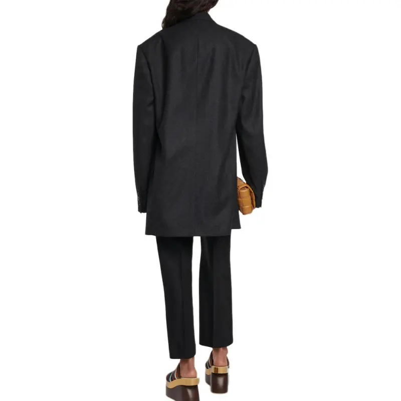 SAINT LAURENT Double Breasted Oversized Jacket-3