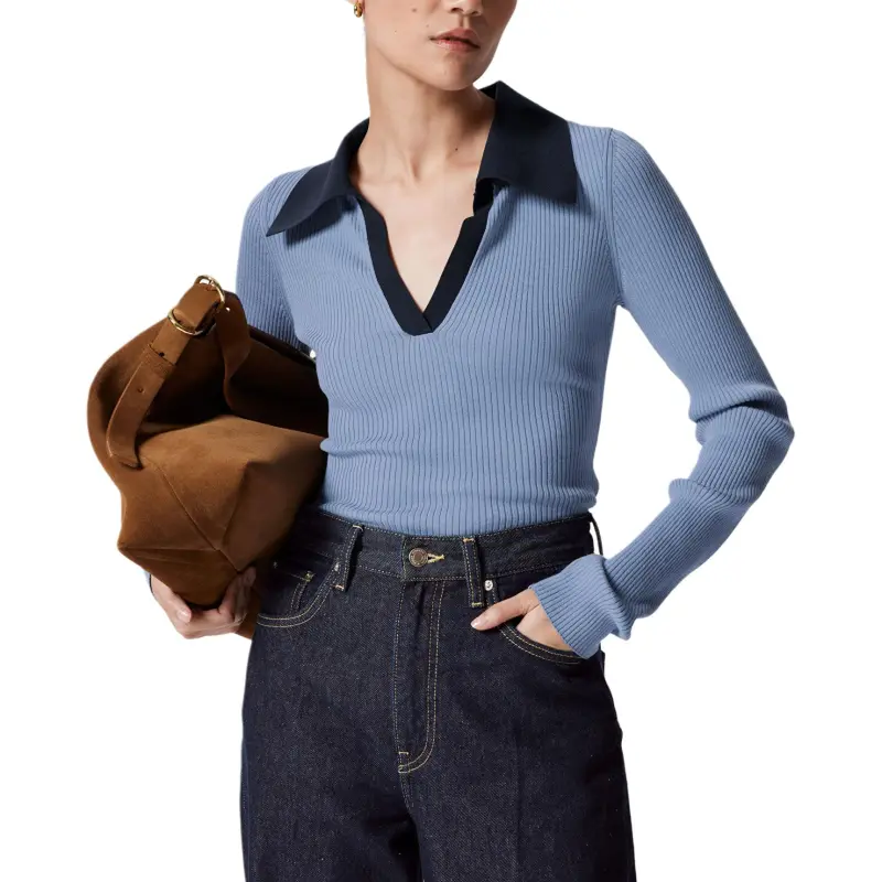 Other Stories Polo Shirt Women's Blue-3