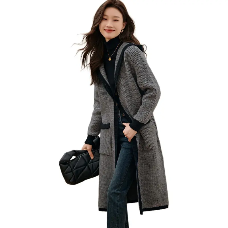 Mo Han Yi Mei Knitwear Women's Dark Gray-2