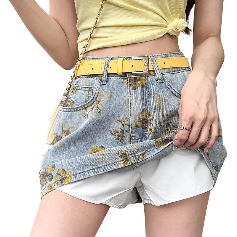 GOSO Denim Short Skirts Women's-9