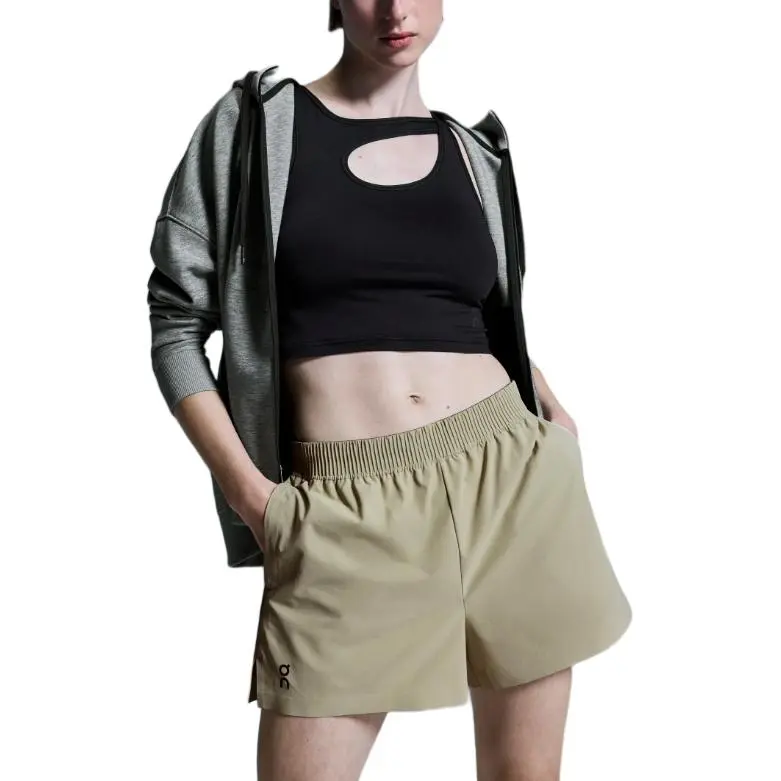 On Sports Shorts Women's Sour Pea Green-2