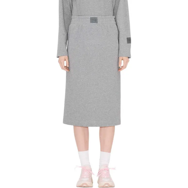 KENZO SS25 Casual Long Skirt Women's Pearl Gray-3