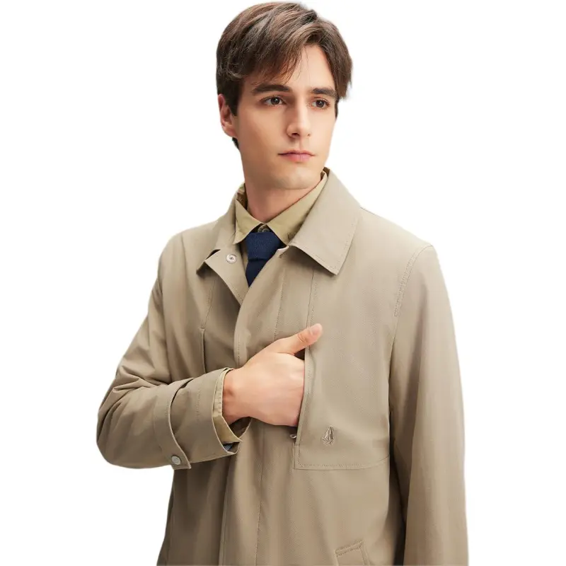 Hush Puppies Trench Coats Men-2