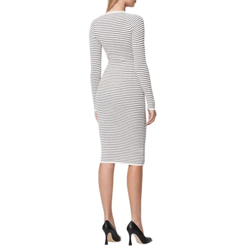 PINKO Long Sleeved Dresses Women's Black/White-5