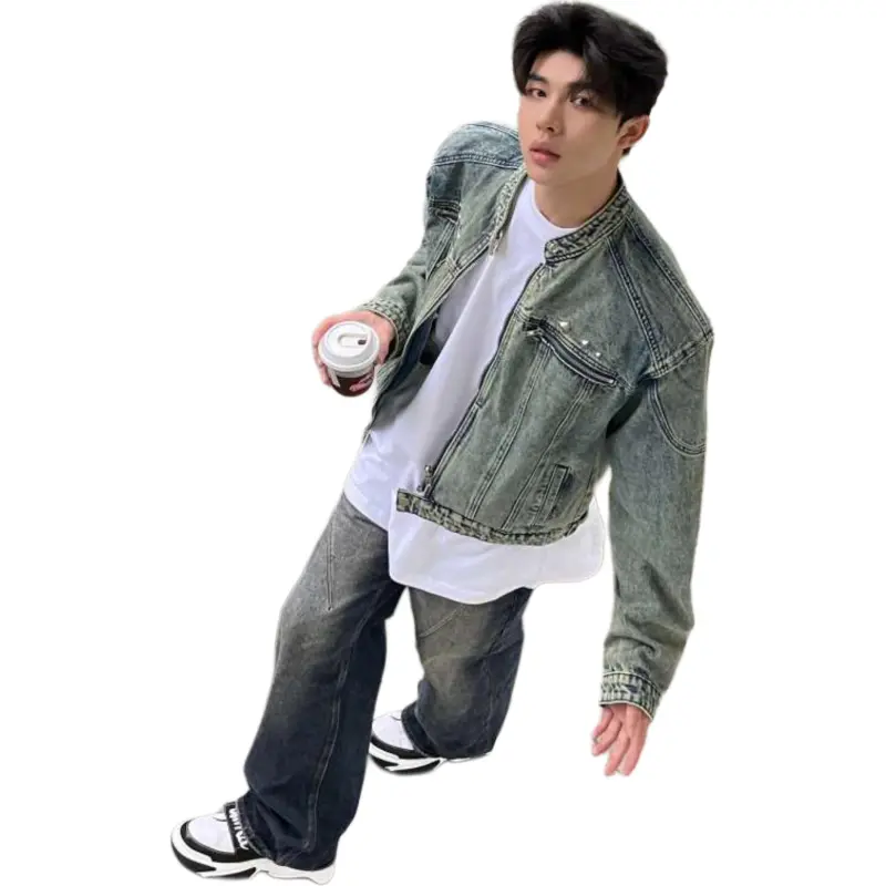 TESTUNG Denim Jackets Unisex-11