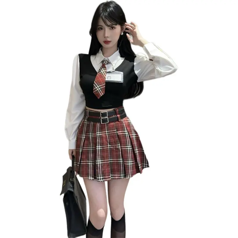 Mu Xiao Xin Two Piece Skirt Sets Women's-7