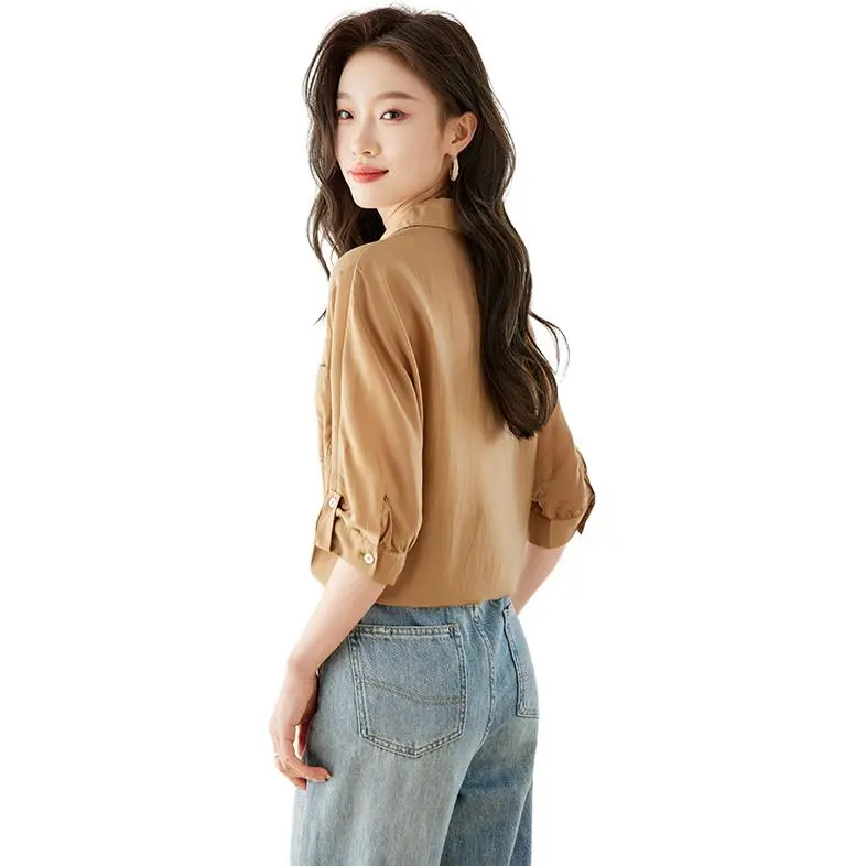 La Chapelle Shirt Women's Coffee-3
