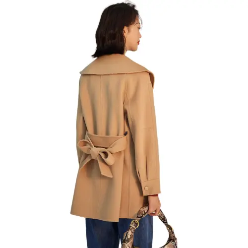 Emodues Coats Women's Beige