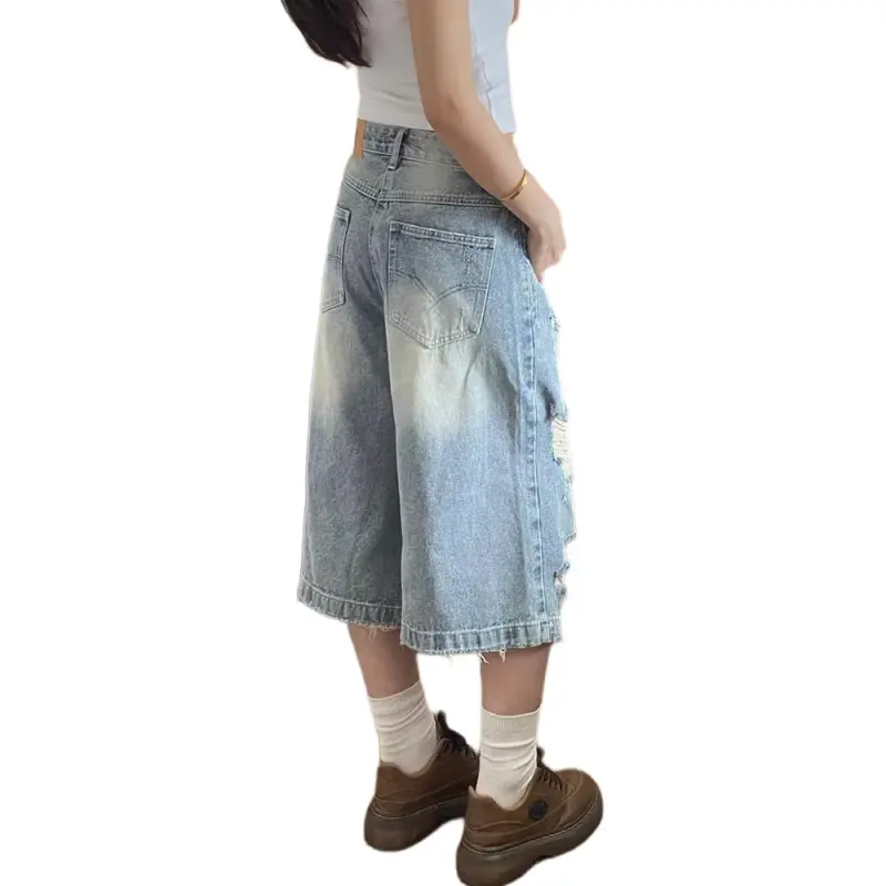 CORNILOT Denim Shorts Unisex Blue-3