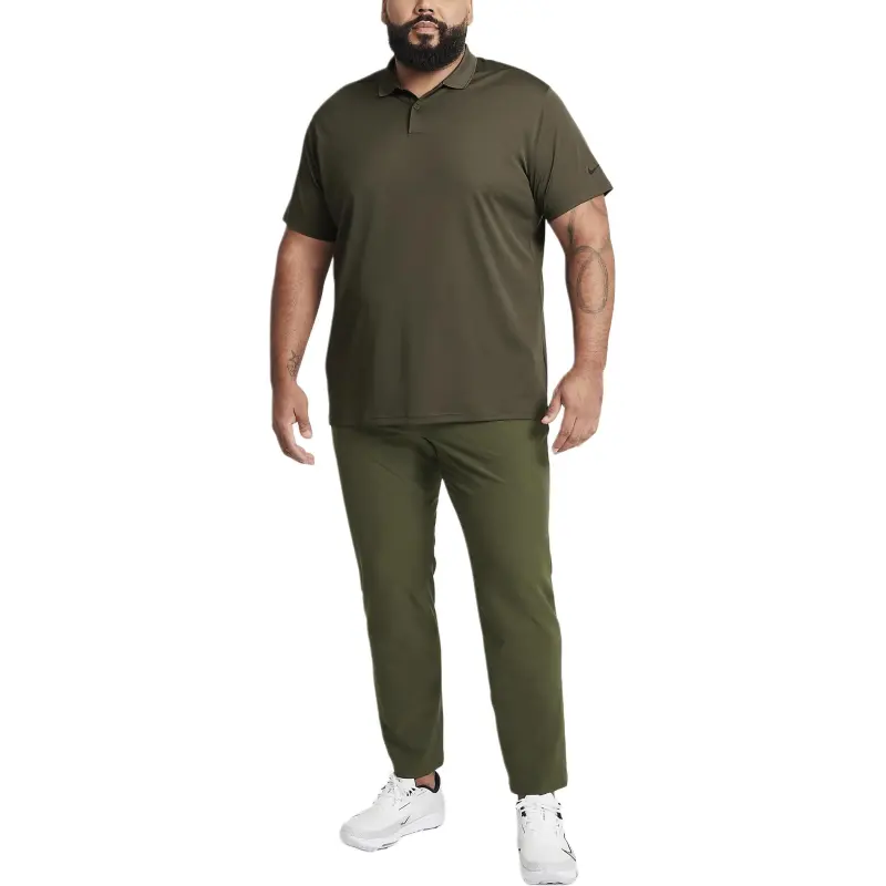 Nike Dri FIT Victory Polo Shirt Men's Khaki/Black-3