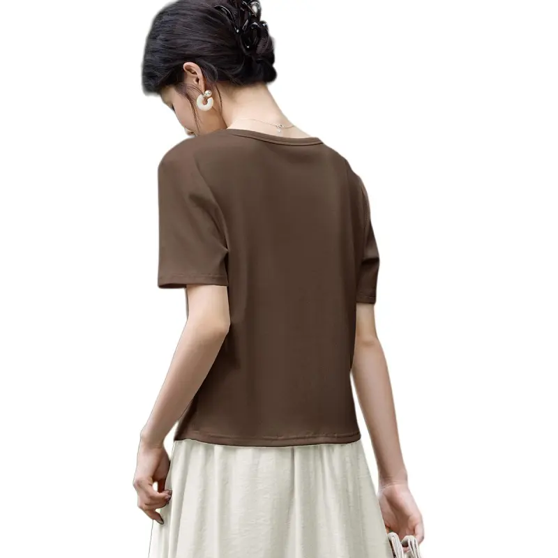 XWI T Shirts Women's Dark Coffee-2