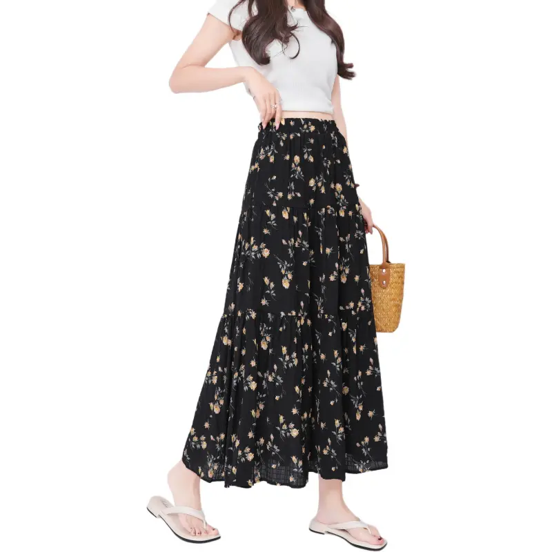 Mu Xiao Xin Casual Long Skirt Women's-6