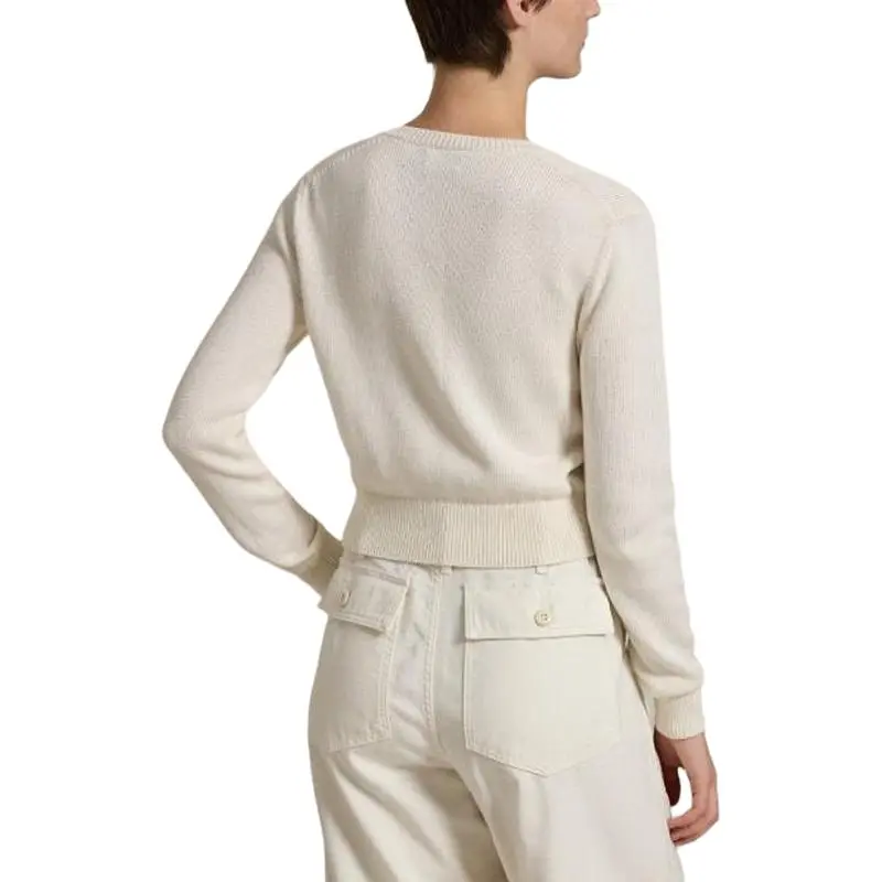 Polo Ralph Lauren Cable Knit Cotton Cardigan Wcf White-3