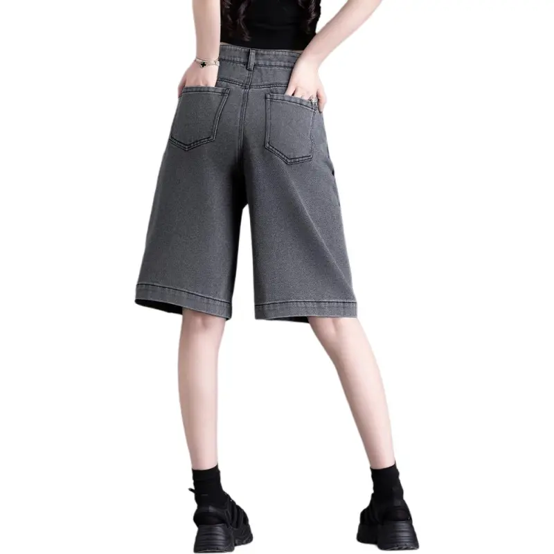 You Cow Me Pants Denim Shorts Women's-1