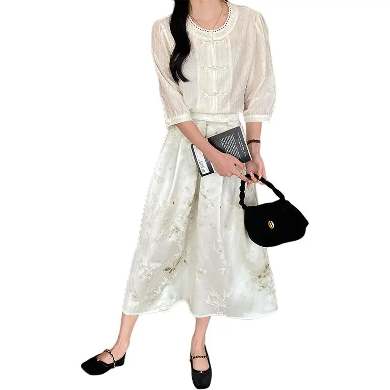 ONE SHALLOW Shirt Women's Beige-2