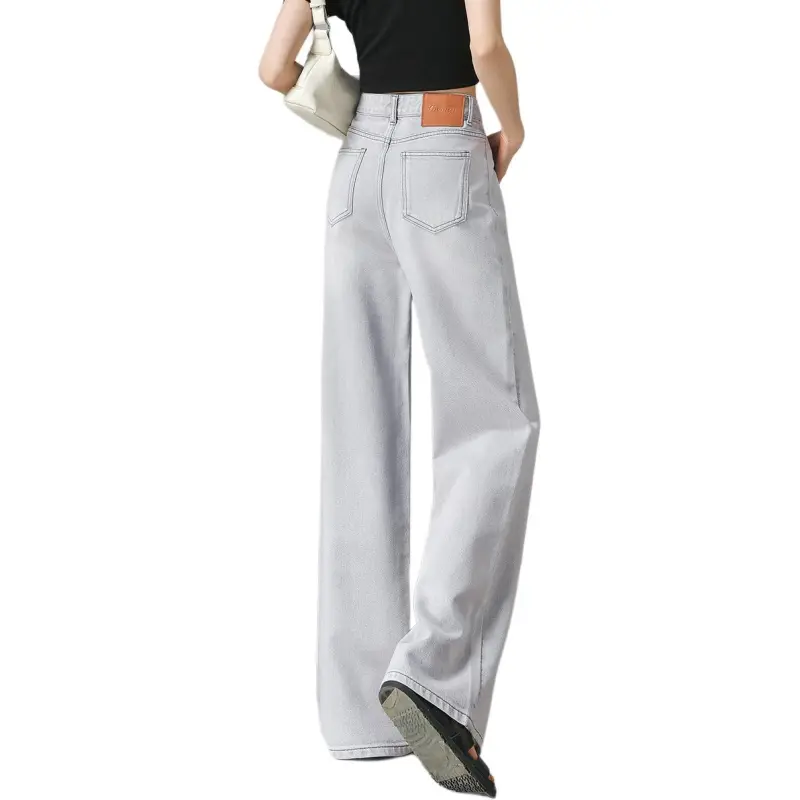 Weixi Jeans Women's Silver Gray-4