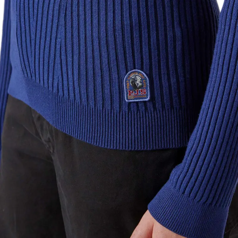 PARAJUMPERS Logo patch Ribbed Jumper-5
