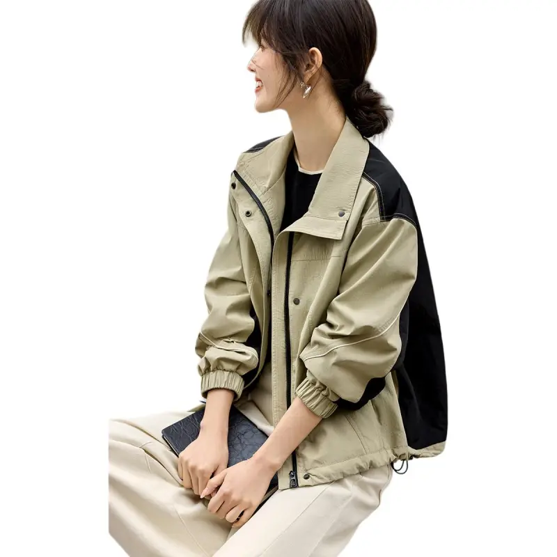 XWI Jackets & Coats Women's Khaki & Black-1