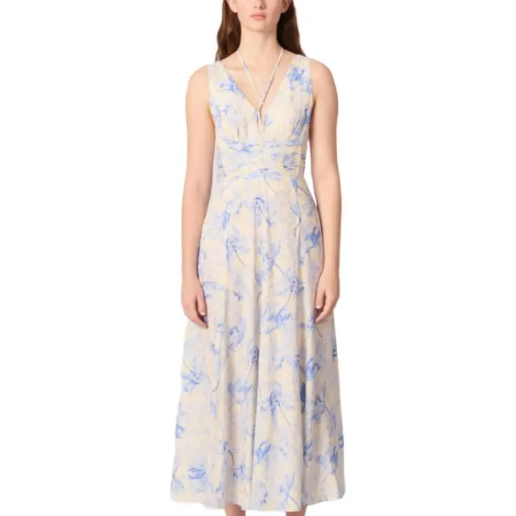 Maje Floral Midi Dress-2