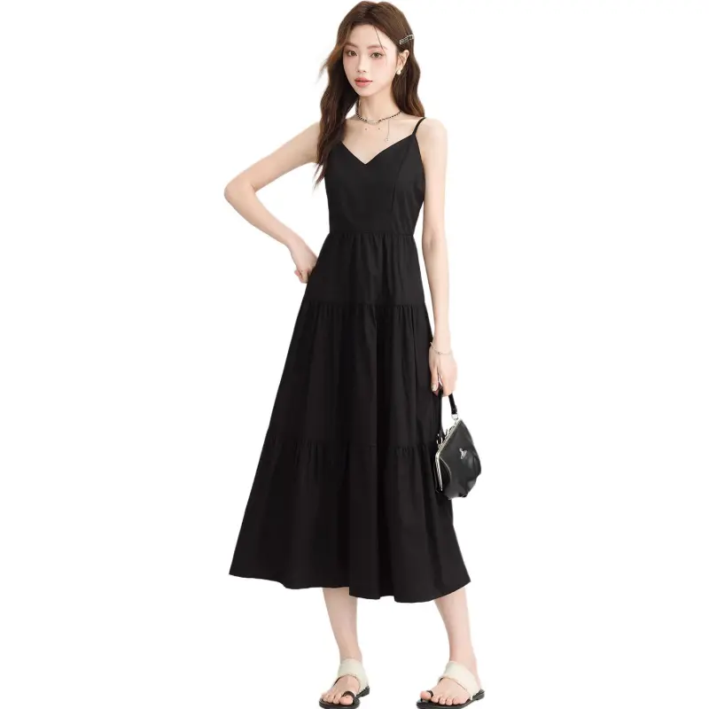 MADALLO Slip Dress Women's Black-1