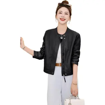 Yi Mengyuan Leather Jackets Coats Women's