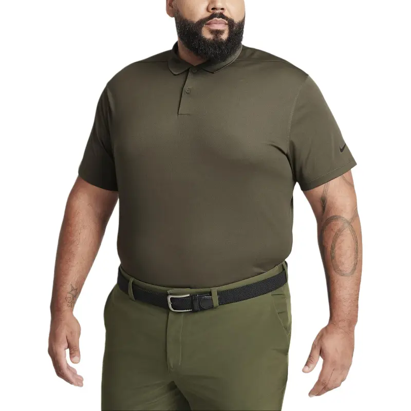 Nike Dri FIT Victory Polo Shirt Men's Khaki/Black-4