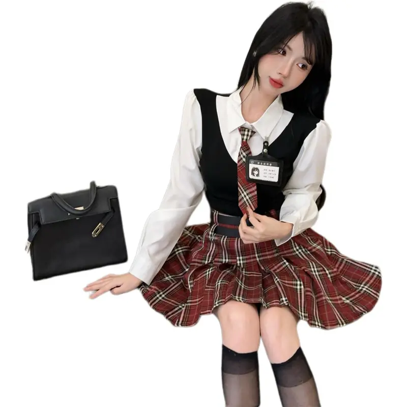 Mu Xiao Xin Two Piece Skirt Sets Women's-8