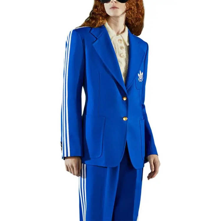 GUCCI GUCCI X ADIDAS Collaboration Jacket Women's Royal Blue-4